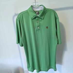 FootJoy Treesdale Golf Green Polo Shirt In Size L